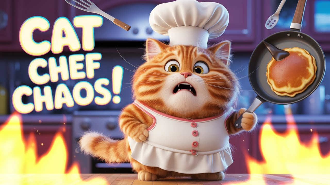 “Miss Whiskerella’s CHAOS Kitchen 🍳😂 | Funniest Cat Chef Disaster Ever! ”DIGITAL MARKETING Ads