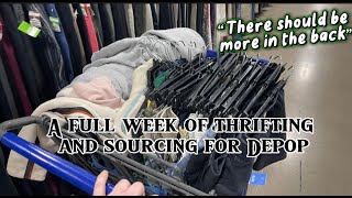 I Thrifted so Many AMAZING Items this week! How to thrift for DEPOP!