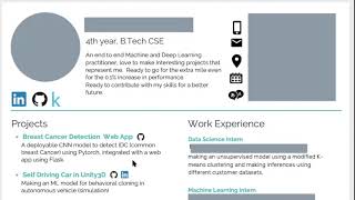 Machine and Deep Learning Resume Review