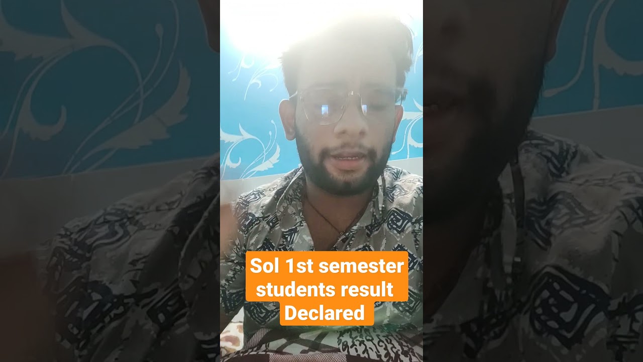 SOL 1ST / FIRST SEMESTER BA PROG RESULT DECLARED 