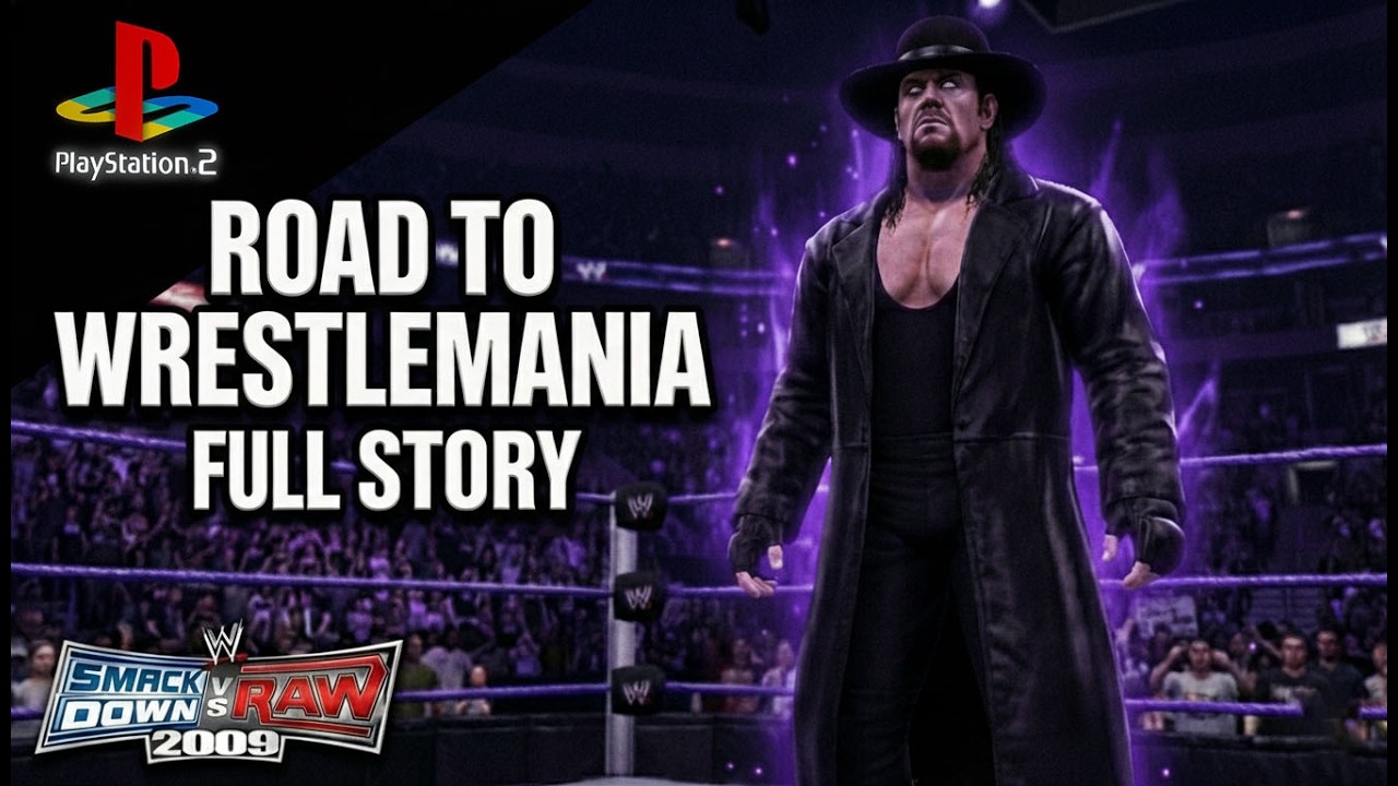 WWE SmackDown vs Raw 2009 (PS2) | The Undertaker Road to WrestleMania | Full Story Gameplay