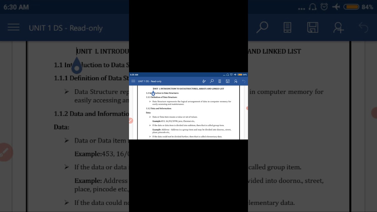DS: Introduction to DS and Characteristics of DS, Operations on DS