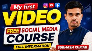 My First Video ।। Free Social Media course information ।। AI से Logo, Banner, Thumbnail कैसे बनाए।।