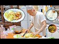 88歳おじぃが作る沖縄の健康朝ごはん「味噌汁」「サラダ」|庭掃除