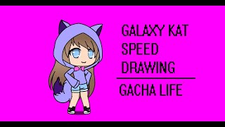 Gacha Life Speeddrawing -Me Wearing A Galaxy Kat Hoodie