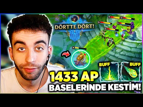 YENİ META! 1433 AP KOG'MAW JUNGLE!! BASE'DE QUADRA ATTIM LAN!! AŞIRI BUFF'LI KOG'MAW JUNGLE | Rasher