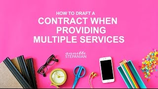 How to Draft a Contract When Providing Multiple Services