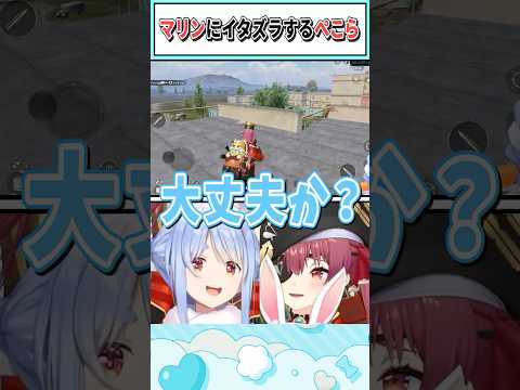 マリンにイタズラするぺこら【兎田ぺこら/宝鐘マリン/ホロライブ切り抜き】 #shorts #vtuber #ホロライブ切り抜き