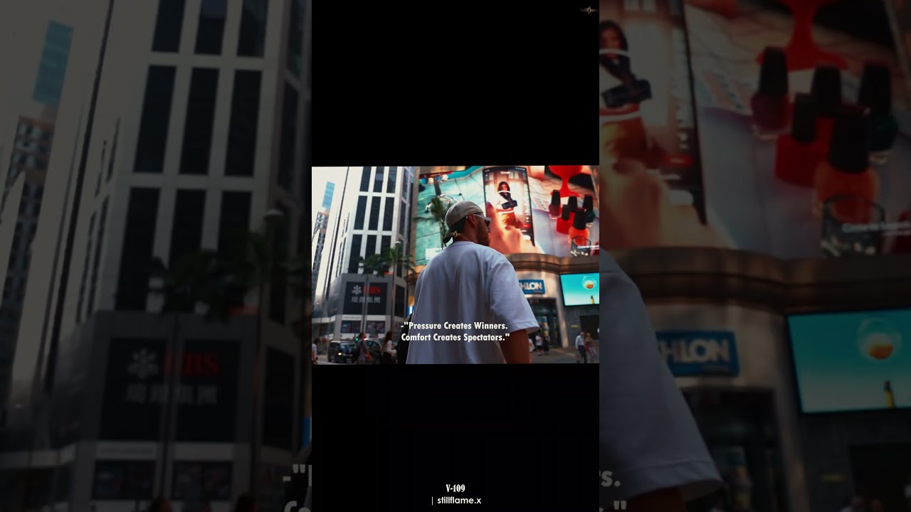 Давление порождает победителей. Комфорт порождает зрителей. 