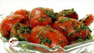 Помидоры по-итальянски - великолепная закуска. Помидоры по-итальянски - великолепная закуска.