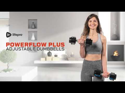 LifePro Adjustable Dumbbell Set – 5–25 lb Pair
