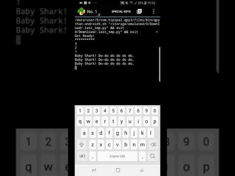 Baby Shark Song  - In Python