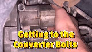 6L80 Yukon Transmission | Moving the Starter | How To get to the Torque Converter Bolts Isuzu Rodeo Torque Converter Bolts