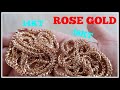 14KT vs 18KT ROSE GOLD. Can you tell the difference?