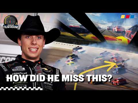Carson Hocevar Reacts To WILD Talladega Moments &amp; Close Calls | NASCAR Film Room