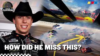 Carson Hocevar Reacts To WILD Talladega Moments &amp; Close Calls | NASCAR Film Room