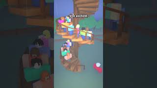 Every Time He Let Someone Go Ahead, A Stair Appeared… #shorts #roblox #viral