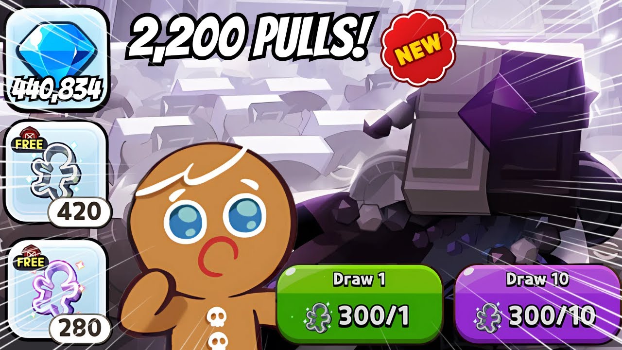 CRAZY! 2,200 Pulls In ONE VIDEO! | COOKIE RUN KINGDOM GACHA OPENING