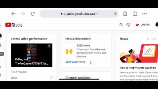 MY CHANNEL REACHED 3K VIEWERS!