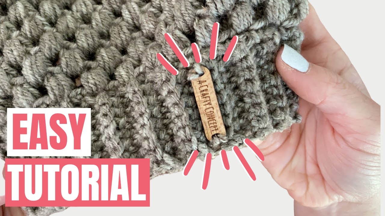 How to Add Wooden Tags to Crochet Beanies for a More Professional Look 
