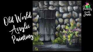 Old-World - Intuitive Painting #3 - Acrylic Painting on Canvas