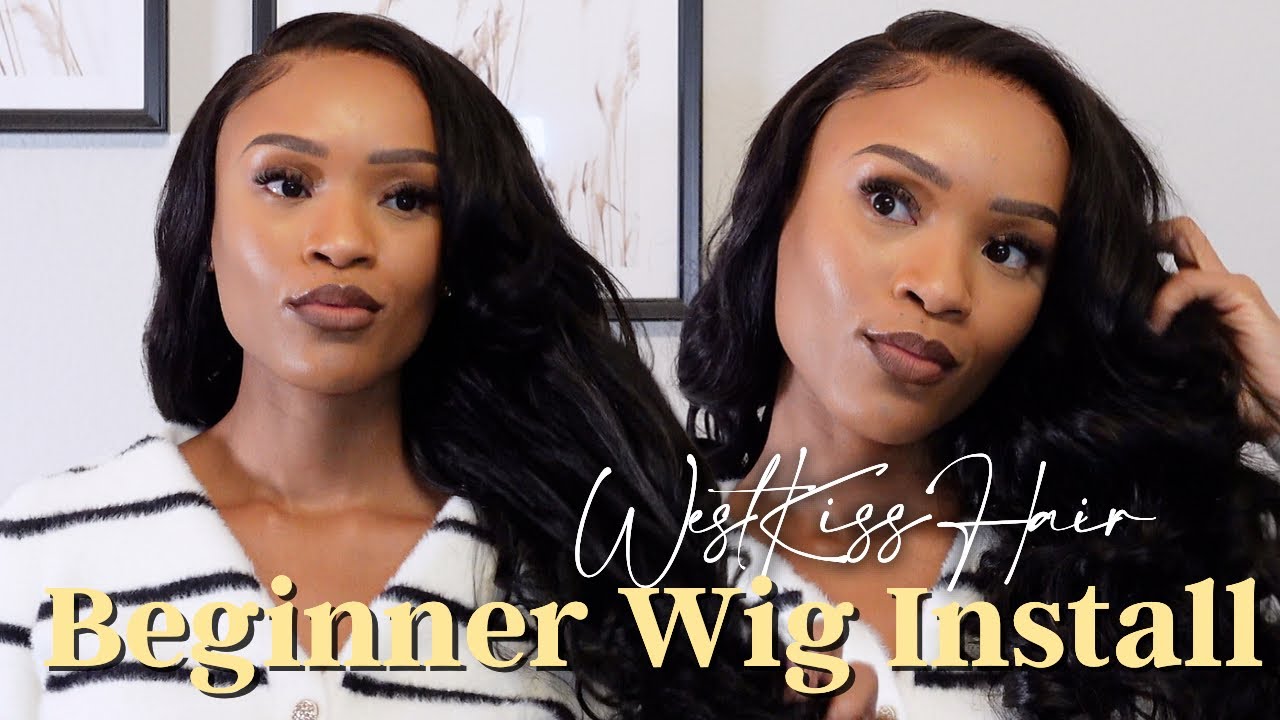 old hollywood glam vibes | pre-styled curtain bangs wig install |West Kiss Hair 