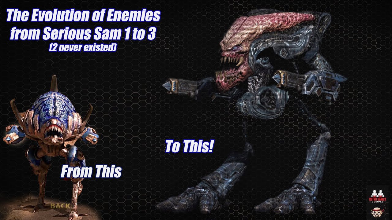The evolution of (common) enemies from Serious Sam 1 to 3 (uncensored)