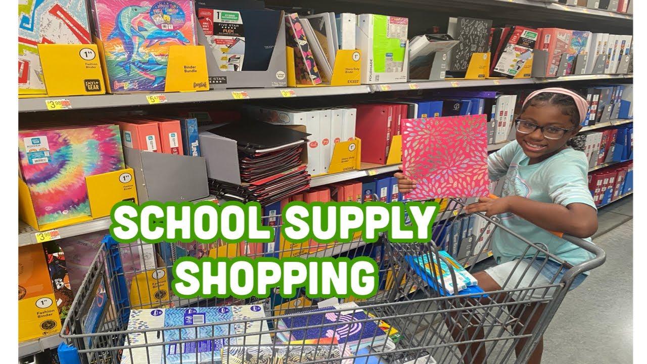 BACK TO SCHOOL SUPPLY SHOPPING VLOG 2021 5th Grade Walmart Target
