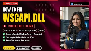 Fix wscapi.dll Security Error!