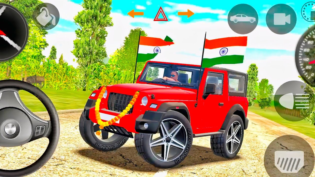 Modified Mahindra Thar😈Games:Indian Red Thar (Gadi Wala Games) Car Game Android Game - #2026
