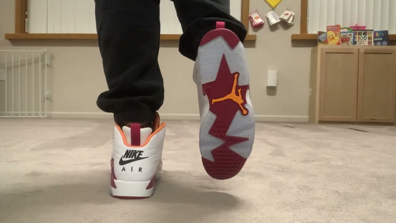On Foot” Jordan MVP (Cardinal Red) - YouTube