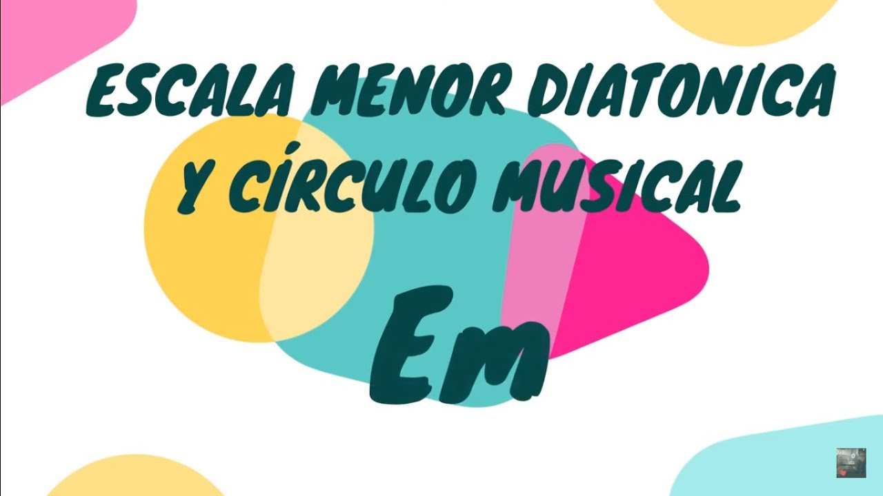 Círculo de mi menor Em Escala de mi menor Escalas y círculos menores en ...