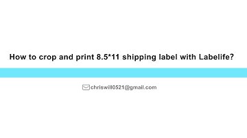 Labelife | Pc :  crop and print 8.5x11 shipping label with Labelife