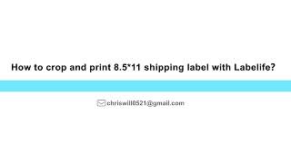 Labelife | Pc :  crop and print 8.5x11 shipping label with Labelife screenshot 4