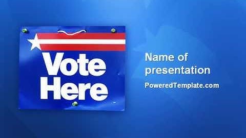 Primaries PowerPoint Template by PoweredTemplate.com