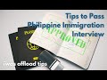 Philippine Immigration Interview Tips in Answering IO | Paano Pumasa at Huwag Ma Offload