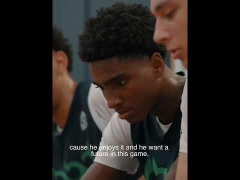 His dad made it to the NBA… now it’s his turn 👀🎬 Watch the full episode on YouTube  #hoops #aau