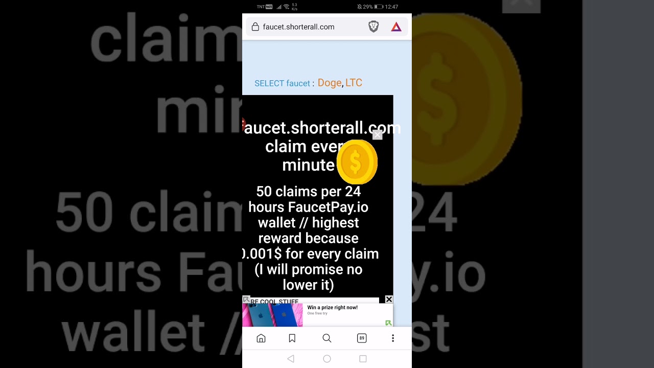 Free 2021 faucet unli doge and ltc faucet direct to faucetpay