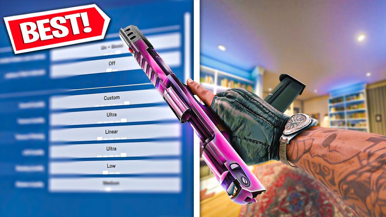 The *BEST* Settings For Rainbow Six Siege YouTube