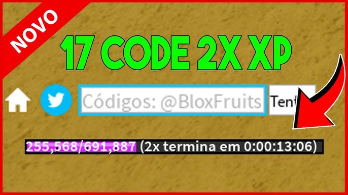 CORRE!! REVELEI 17 CÓDIGOS SECRETOS DE XP NO BLOX FRUITS + NOVO CÓDIGO  (roblox) 