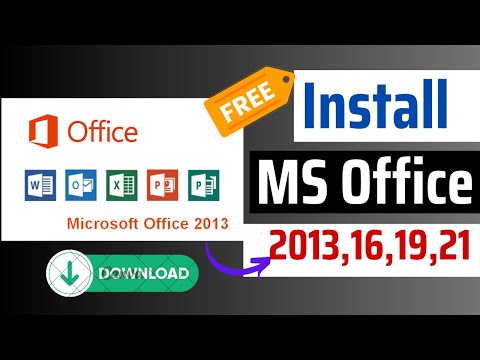ms office free install and download 100 working ||  free me Kasie chalaye ms office 2013 16 19 21