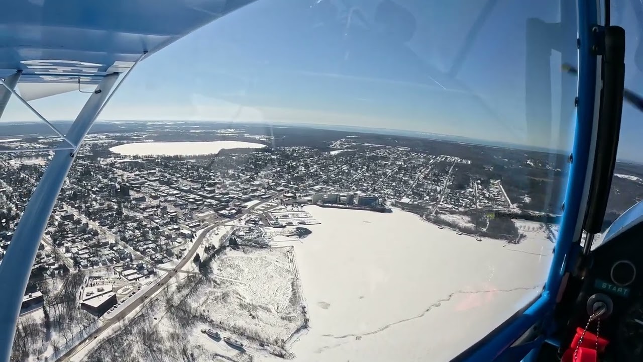 Over Midland Harbour in a Skiplane