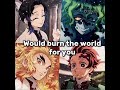 They’d burn the world for you… or burn you instead. 🔥💀 #demonslayer