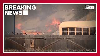 Evacuations underway in Spokane County as crews battle flames away from city