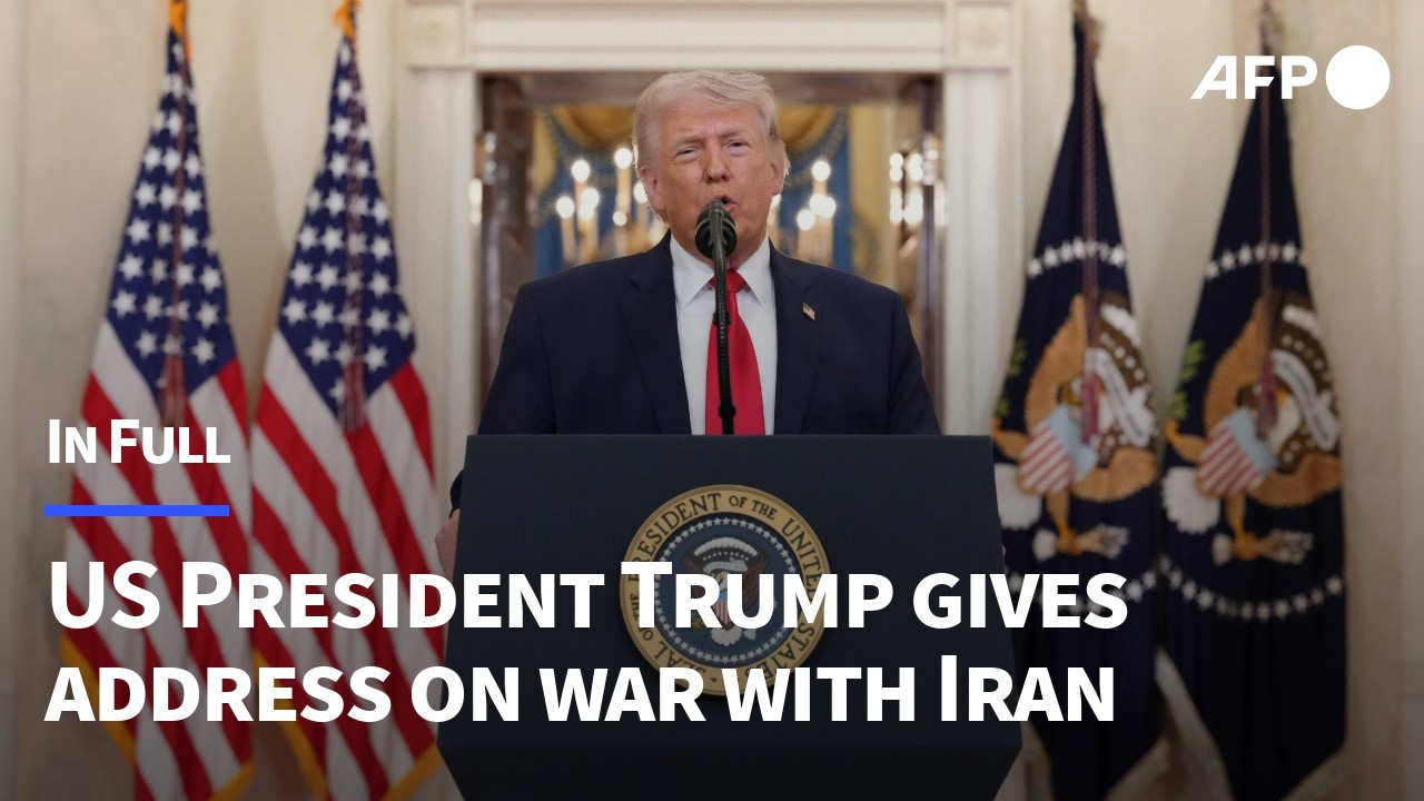 IN FULL: US President Donald Trump delivers national address on war ...