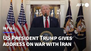 IN FULL: US President Donald Trump delivers national address on war against Iran Wealth