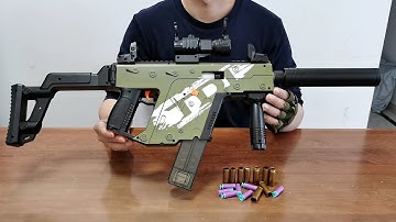 Kriss Vector Auto Shell Ejection Soft Bullet Toy Gun Unboxing 2023