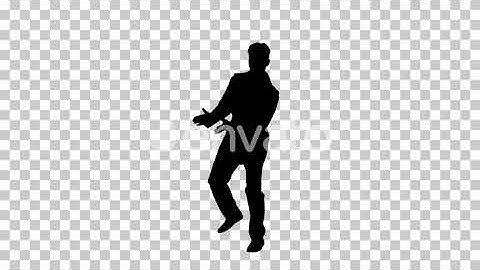 Silhouette man dancing, Alpha Channel | Motion Graphics - Envato elements