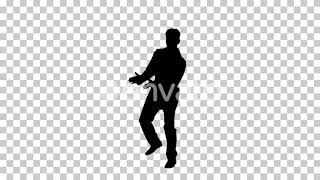 Silhouette man dancing, Alpha Channel | Motion Graphics - Envato elements