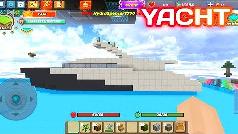 HOW TO MAKE  YACHT ⛵ IN SKYBLOCK (BLOCKMAN GO)